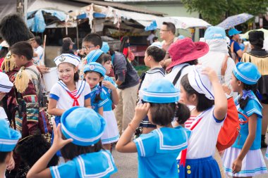 Phuket, Tayland - 26 Ağustos: Augus süslü çuval, geçit