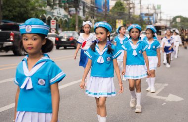 Phuket, Tayland - 26 Ağustos: Augus süslü çuval, geçit