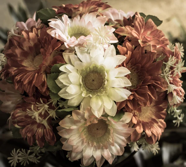 Fondo de flores artificiales — Foto de Stock