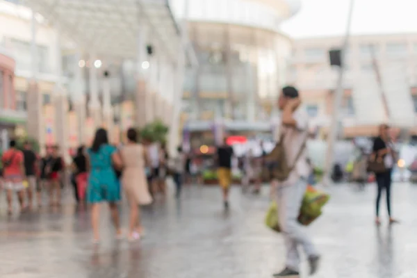 Blurred people walking in the shopping mall — Stock Photo, Image