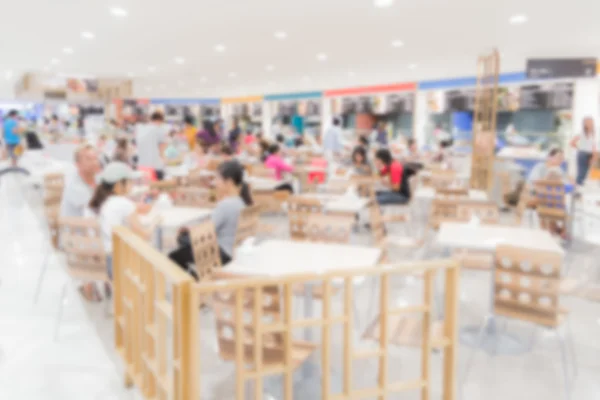 Blurred people in food court — Stock Photo, Image