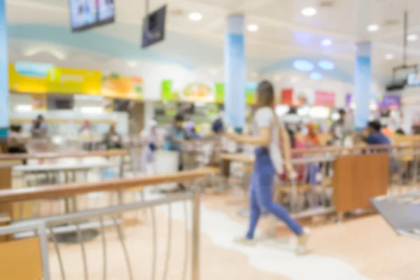 Blurred people in the food court — Stock Photo, Image