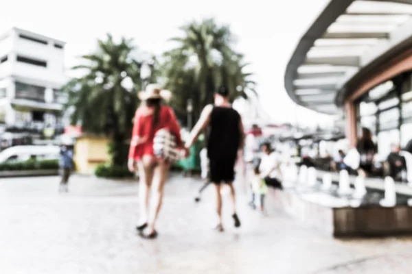 Gente borrosa caminando en el centro comercial —  Fotos de Stock