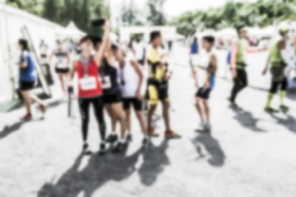 Blurred crowd of athlete for marathon