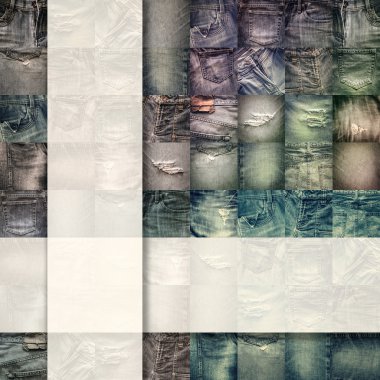 Kot arka plan boş metin için kolaj kümesi