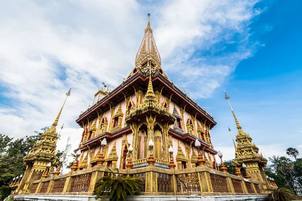 A chalong-templom Szent pagoda — Stock Fotó