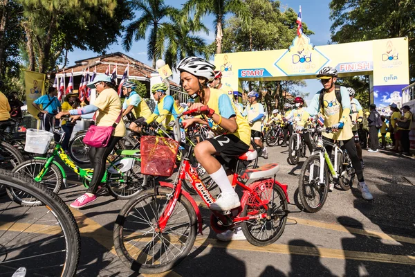 PHUKET THAILAND-DIC 11: Evento en Tailandia "Bike for dad". Muchos — Foto de Stock