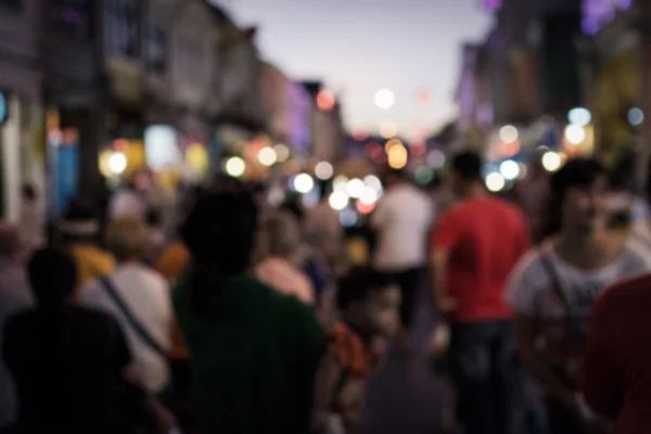 Blurred people in the street — Stock Photo, Image