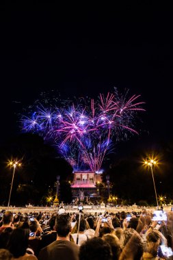 Fireworks in Rome clipart