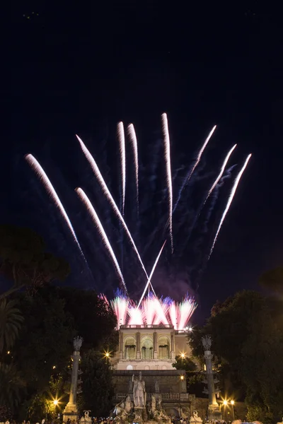 Fogos de artifício em Roma — Fotografia de Stock