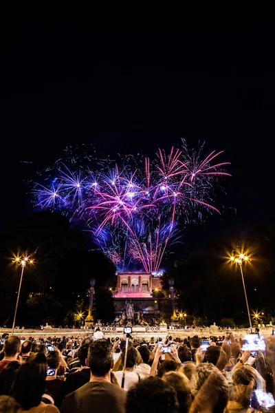 Fogos de artifício em Roma — Fotografia de Stock