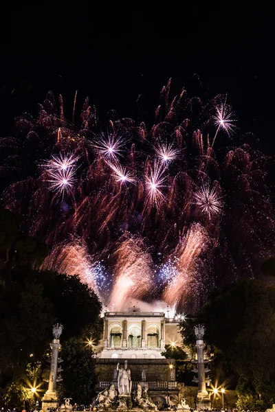 Fogos de artifício em Roma — Fotografia de Stock