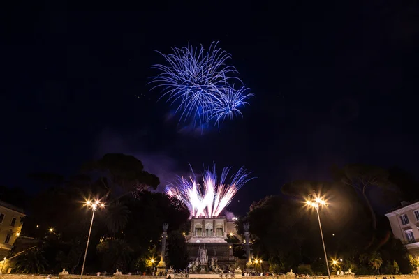 Fogos de artifício em Roma — Fotografia de Stock