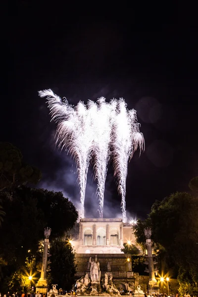 Fogos de artifício em Roma — Fotografia de Stock