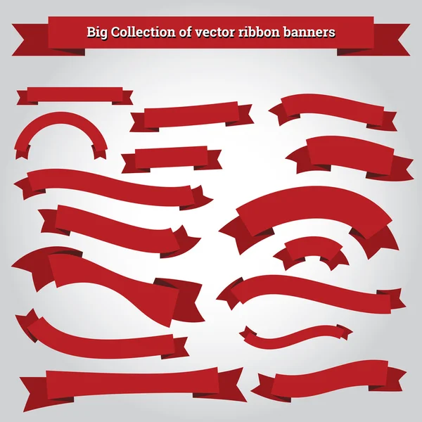 Стрічкові банери векторна колекція шаблонів для дизайнерських робіт — стоковий вектор