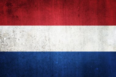 Hollanda bayrağı. grungy etkisi.