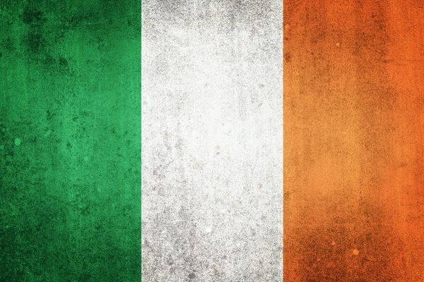 Bandiera nazionale d'Irlanda. Effetto Grungy . — Foto Stock