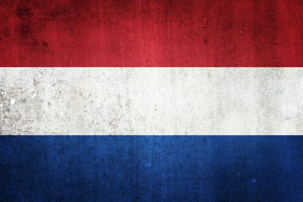 National flag of Netherlands. Grungy effect. — Stock Photo, Image