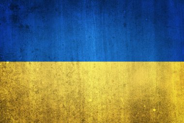 Ukrayna ulusal bayrak. grungy etkisi.