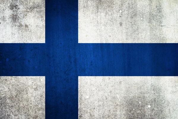 Finlandiya bayrağı. grungy etkisi.