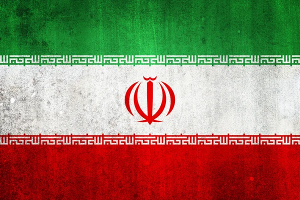 Nationella flagga iran. grungy effekt. — Stockfoto