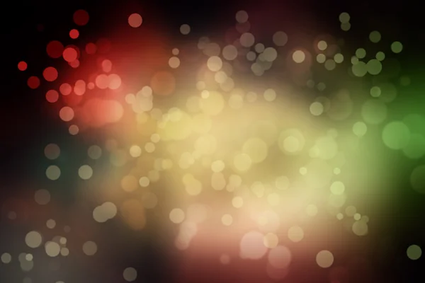 Blurry background with bokeh circles. Christmas colors — Stock Photo, Image