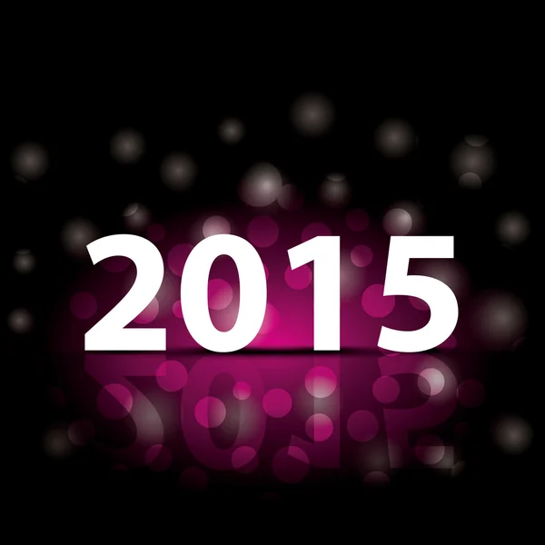 Enkel nytt år 2015 illustration. Färgglada gott nytt år kort. — Stock vektor