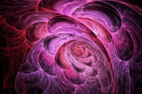 Unusual pink structure composed of smaller structures and shapes. Abstract colorful fractal texture. — Stock Photo, Image