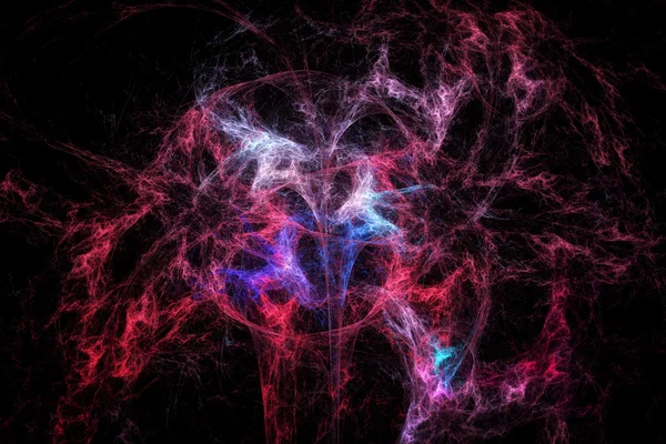 Abstracte fractale patroon. Draden die lijkt op deep space explosie. — Stockfoto