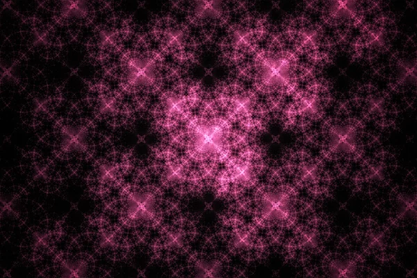 Abstracte geometrische roze fractale patroon. Visualisatie van compleet — Stockfoto