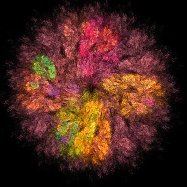 Patrones fractales abstractos y formas que parecen pintura al óleo —  Fotos de Stock