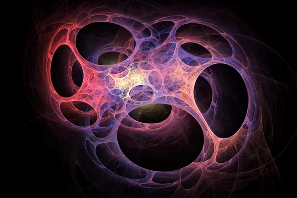 Estrutura colorida abstrata com cavidades. Textura fractal incomum . — Fotografia de Stock