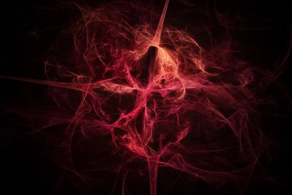 Abstracte fractale patroon. Draden die lijkt op deep space explosie. — Stockfoto