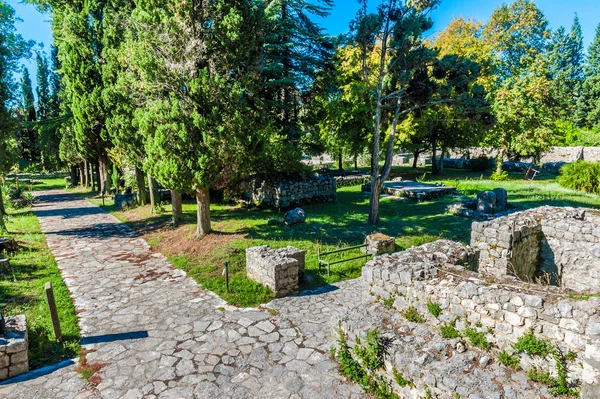 Restes de villa rustique romaine qui date du début du IVe siècle en Bosnie-Herzégovine — Photo