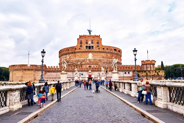Veduta di Castel Sant'Angelo, museo di Roma — Foto Stock
