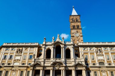 ROME, ITALY - OCTOBER 30: The tourists and the faithful visit the Basilica of Santa Maria Maggiore in Rome, Italy on October 30, 2014.