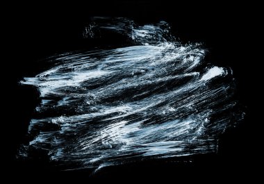 Akrilik boya ile boyanmış karanlık soyut resim