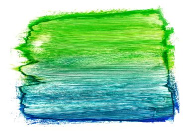 Akrilik boya ile boyanmış parlak soyut resim