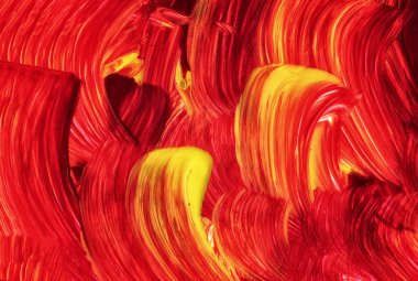 Yangın veya günbatımı için benzer akrilik doku ve fırça darbeleri. Yararlı tasarım öğeleri.