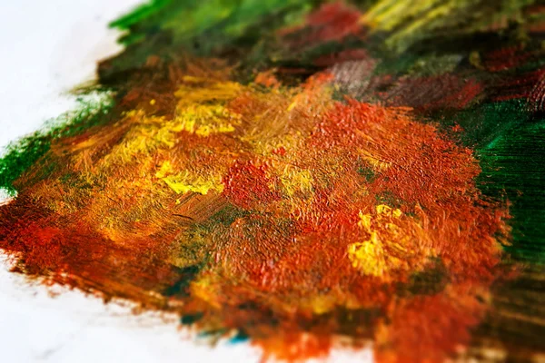 Detail from acrylic paintings in earthy tones and fall colors — Stock Photo, Image