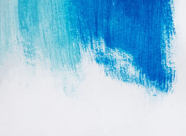 Blue acrylic brush strokes, shapes and gradients — Stock Photo, Image