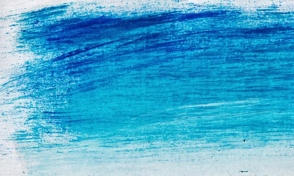 Coups de pinceau acrylique bleu, formes et dégradés — Photo