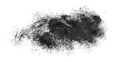 Siyah ve beyaz soyut fırça darbeleri akrilik boya