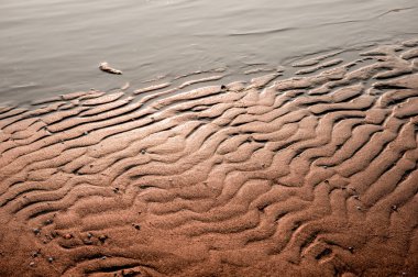 sıcak günbatımı kum plaj