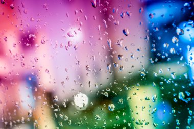 Renkli arka plan ile ufuk ışık ve dışında fo