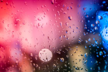 Renkli arka plan ile ufuk ışık ve dışında fo