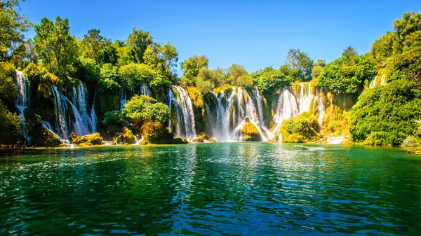 Cascada de Kravice en el río Trebizat en Bosnia y Herzegovina —  Fotos de Stock