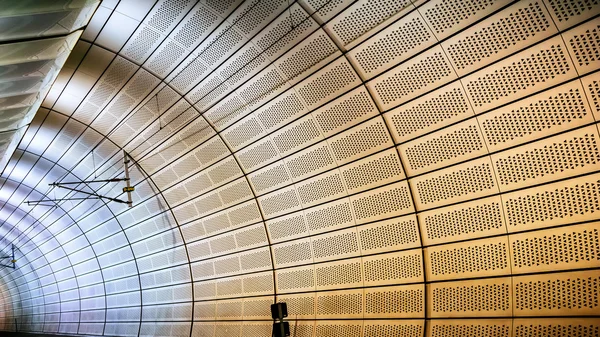 Textura das paredes do metrô em Malmo, na Suécia — Fotografia de Stock