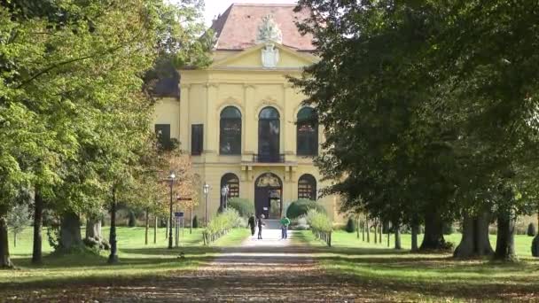 Impresiones Antigua Residencia Imperial Francisco José Ciudad Eckartsau Austria — Vídeo de stock