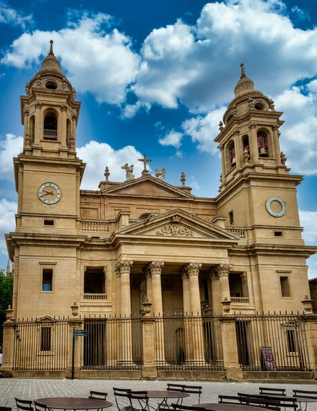 Catedral Pamplona Santa Mara Real Uma Igreja Católica Romana Pamplona — Fotografia de Stock